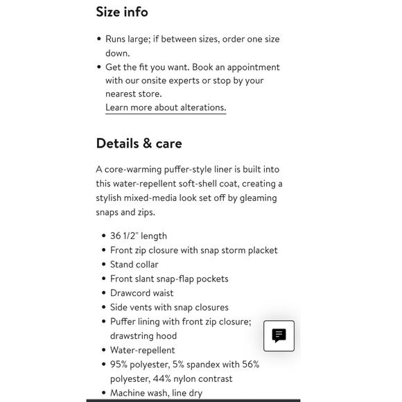 Via Spiga Softshell Hooded Coat Quilted Cream Gold Fall Winter Jacket XL EUC - Picture 6 of 7